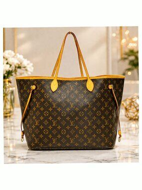Authentic Louis Vuitton Neverfull GM Monogram Tote Bag LV Large Shoulder Bag